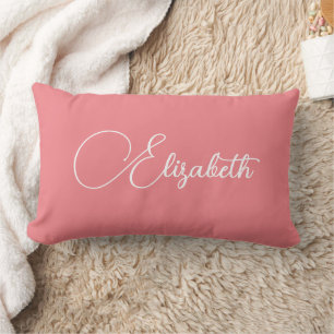 Cojín Lumbar Tipografía Su Propio Nombre Moda Carissma Color