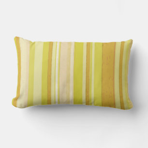 Cojín Lumbar tiras de color amarillo claro