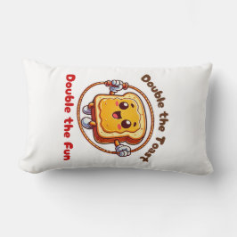 Cojín Lumbar Toast Sandwich Peanut Butter Personalizado Jump Ro