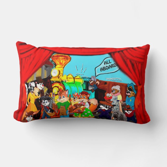 Cojín Lumbar ¡Todos a bordo! (Anverso)