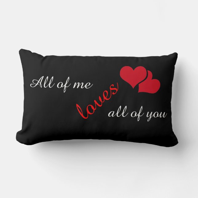 Cojín Lumbar Todos los que amamos a todos ustedes. (Anverso)