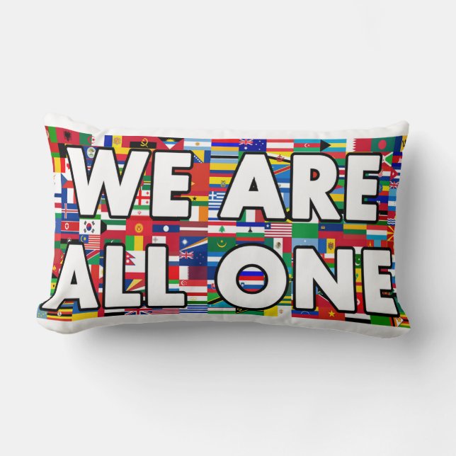 Cojín Lumbar Todos Somos Uno (Anverso)