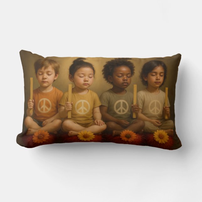 Cojín Lumbar Together in Harmony Throw Pillow (Anverso)
