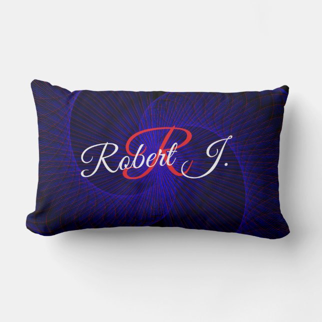 Cojín Lumbar Top Down Dual Funnel Geometric Throw Pillow (Anverso)