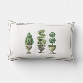 Cojín Lumbar Topiary Tree in Stone Planters