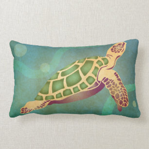 Cojín Lumbar Tortuga de mar hawaiana: Honu