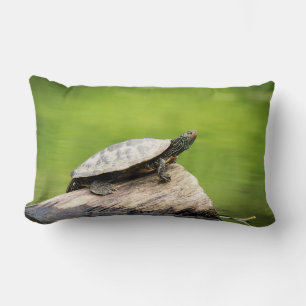 Cojín Lumbar Tortuga pintada en un tronco