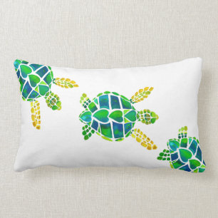 Cojín Lumbar Tortugas de mar del bebé de la natación