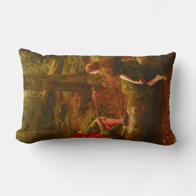 Cojín Lumbar Touchstone and Audrey (In the Forest of Arden) (Anverso)