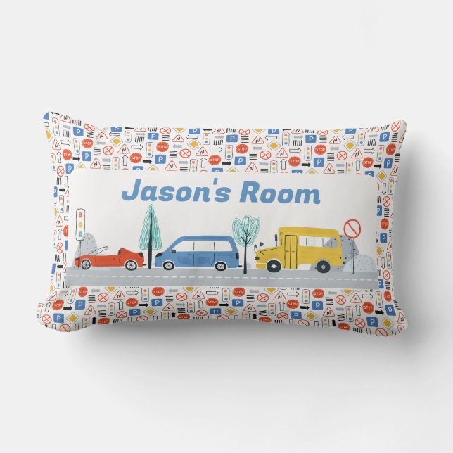 Cojín Lumbar Transporte de Rótulos de carretera personalizados  (Anverso)