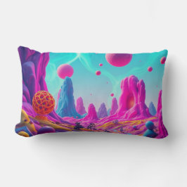 Cojín Lumbar  Traumplanet der Farben – Jenseits der Realität