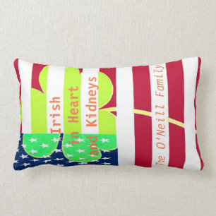 Cojín Lumbar Trébol irlandés St Patrick del trébol de la