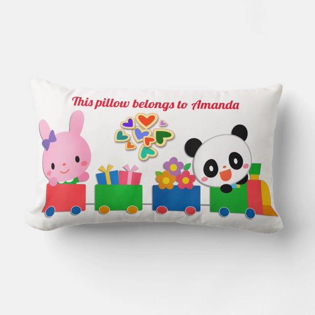 Cojín Lumbar Tren animal (Anverso)