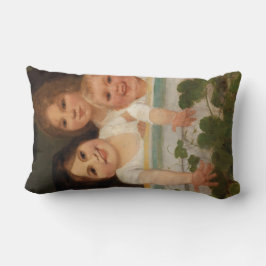 Cojín Lumbar Tres hijos en la ventana