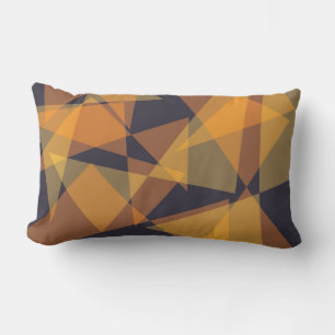 Cojín Lumbar Triángulos geométricos, frescos, modernos, sencill