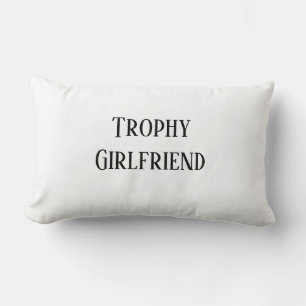 Cojín Lumbar Trofeo Novia Navidades Festividad Regalo Pillow