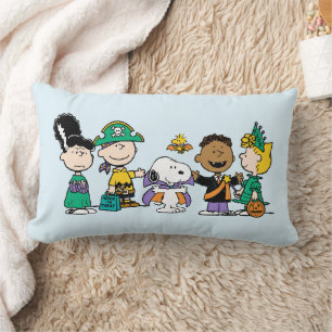 Cojín Lumbar Tropa de Dulces de Peanuts Pandilla de Halloween