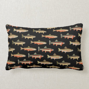 Cojín Lumbar Trout Galore Negro