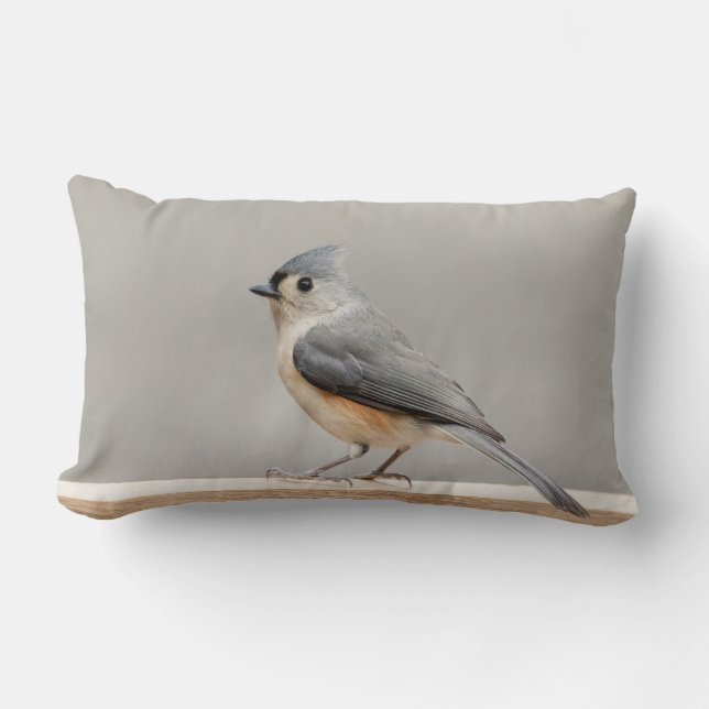 Cojín Lumbar Tufted Titmouse (Anverso)