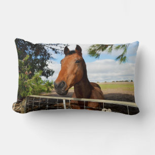 Cojín Lumbar Tulipán El Caballo De La Bahía Marrón,