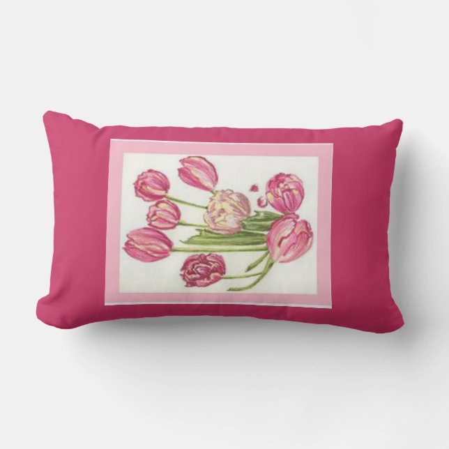 Cojín Lumbar Tulips American MoJo Pillow (Anverso)