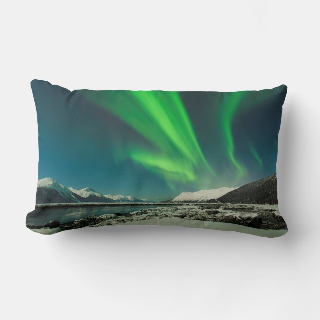 Cojín Lumbar Turnagain Arm Aurora (Anverso)