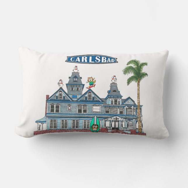 Cojín Lumbar Twin Inns Beach City Carlsbad (Anverso)