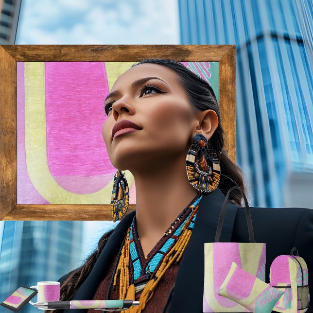 COJÍN LUMBAR "U"  (
 Get the full “U” collection at: https://bit.ly/SmartArtIIZazzle. )