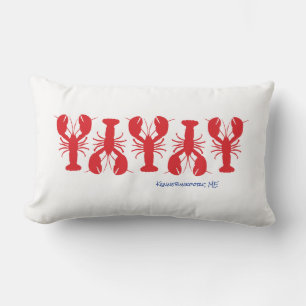 Cojín Lumbar Ubicación del Personalizado azul blanco de langost