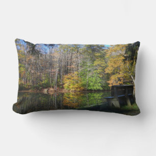 Cojín Lumbar Un Asiento con Vista de Otoño en Pensilvania