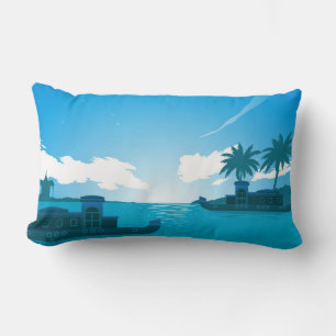 Cojín Lumbar Un barco en el mar-18530