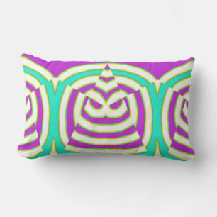 Cojín Lumbar Un elegante diseño clásico de tela colorida