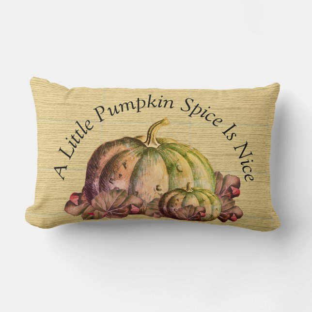 Cojín Lumbar Un poco de especias de calabaza es agradable" Deco (Anverso)