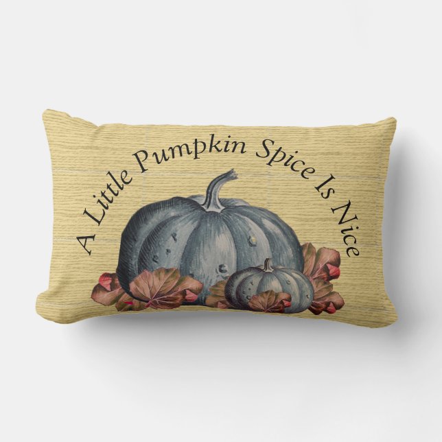 Cojín Lumbar Un poco de especias de calabaza es agradable" Deco (Anverso)