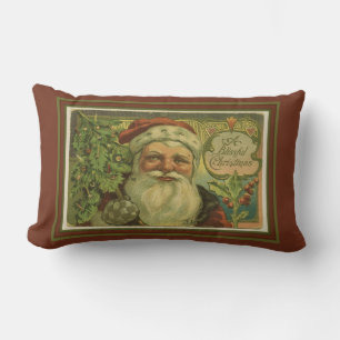 Cojín Lumbar Un Santa Navidad Feliz