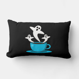 Cojín Lumbar Una copa de café para fumar fantasma