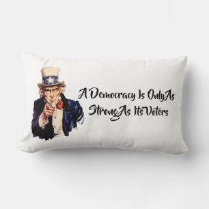 Cojín Lumbar Una democracia es tan fuerte como sus votantes