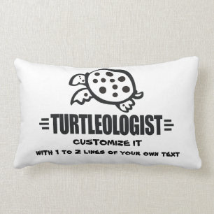 Cojín Lumbar Una tortuga Personalizado divertida