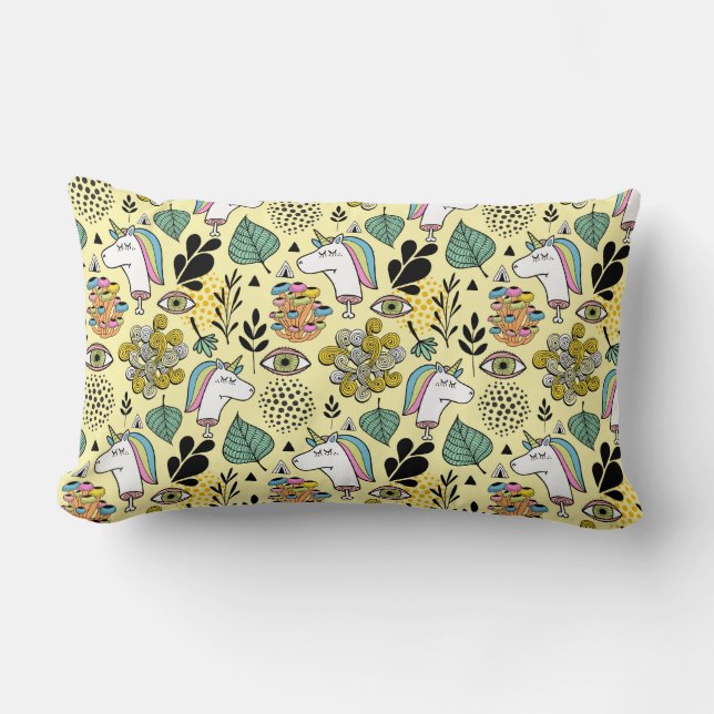 Cojín Lumbar Unicornio pobre (Anverso)