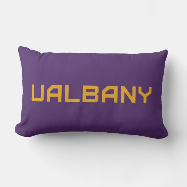 Cojín Lumbar Universidad de Albany Wordmark (Anverso)