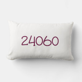 Cojín Lumbar Universidad de Código Zip Naranja de dos lados que