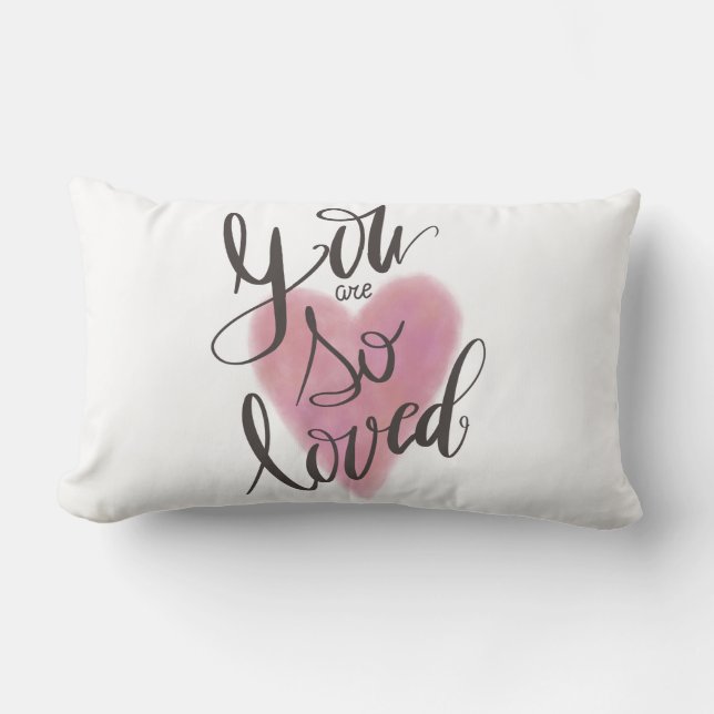 Cojín Lumbar Usted es así que amado (Anverso)