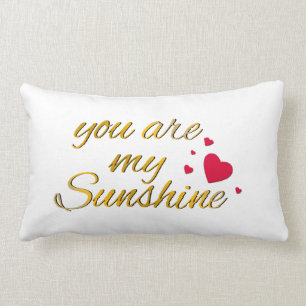 Cojín Lumbar Usted es mi tipografía del oro del cuarto de niños