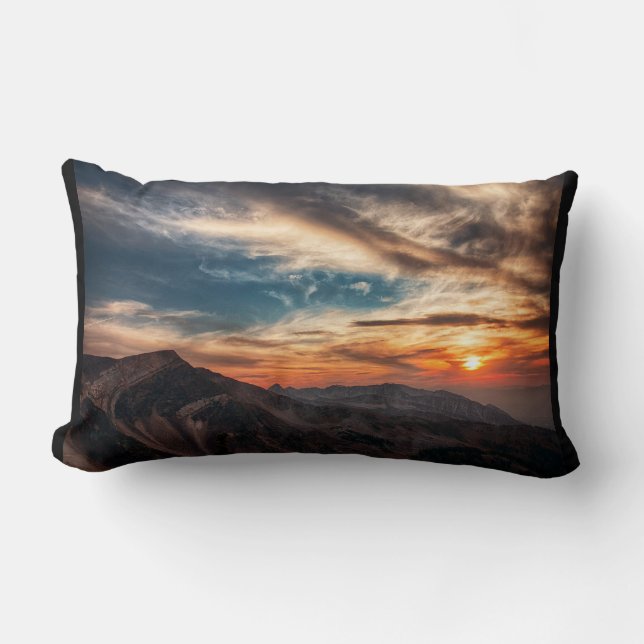 Cojín Lumbar Utah Fiery Cloud Sky (Anverso)