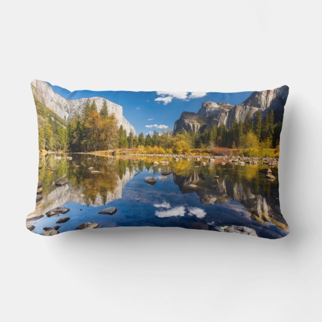 Cojín Lumbar Valle Yosemite en otoño (Anverso)