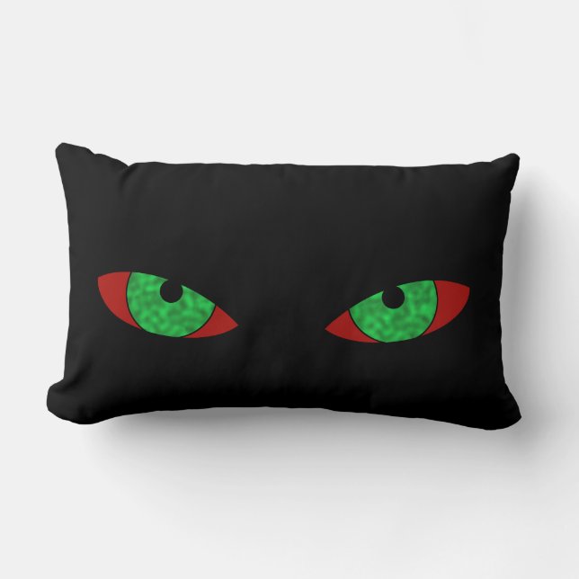 Cojín Lumbar Vampiro Ojos Halloween Pillow (Anverso)