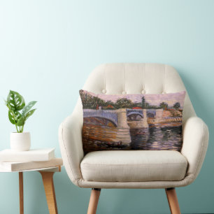 Cojín Lumbar Van Gogh Río Sena con Pont del Grande Jette