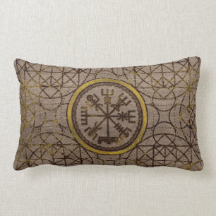 Cojín Lumbar Vegvisir. El compás mágico de Viking de la