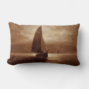 Cojín Lumbar Vela de noche (alrededor de 1900) Elbridge Wesley 