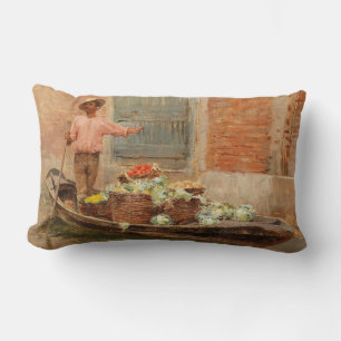 Cojín Lumbar Vendedor de verduras en Venecia (por Vincenzo Capr